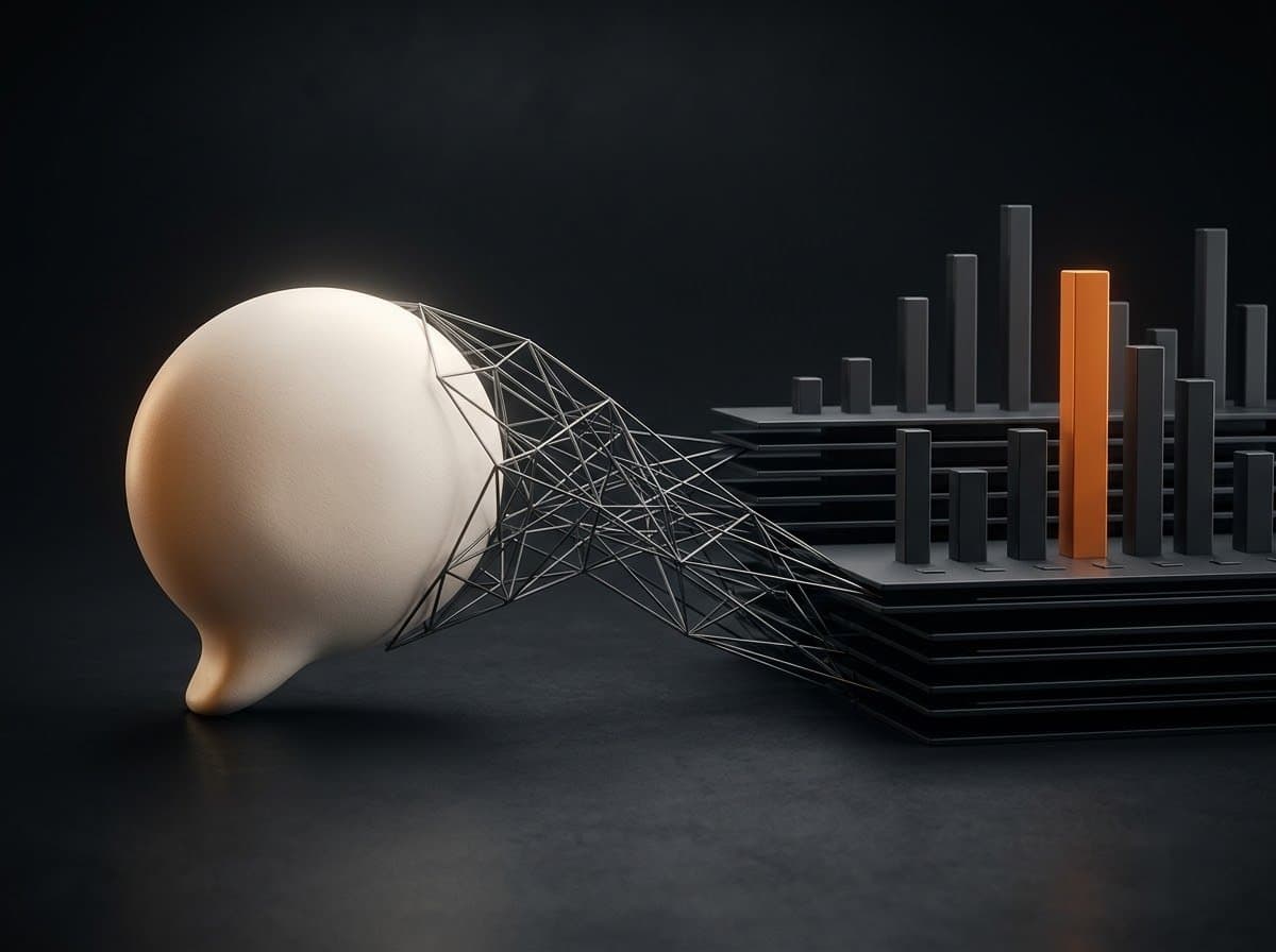 Speech form resolving into structured analytics bars